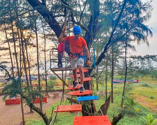 Large-scale adventure park for upcoming resort at Dapoli, Maharashtra