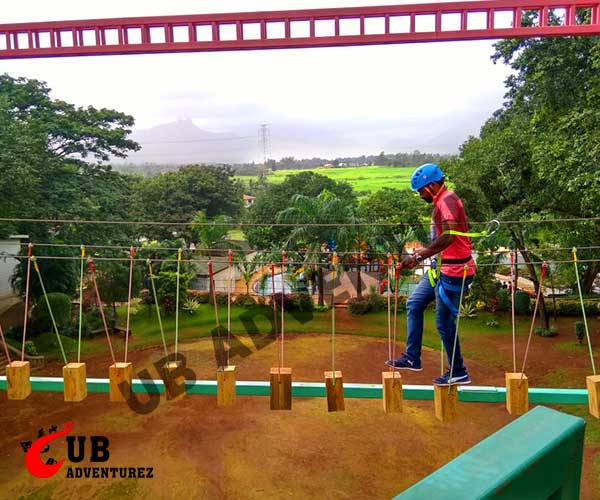 Rope Course Challenge Setup - Level 4
